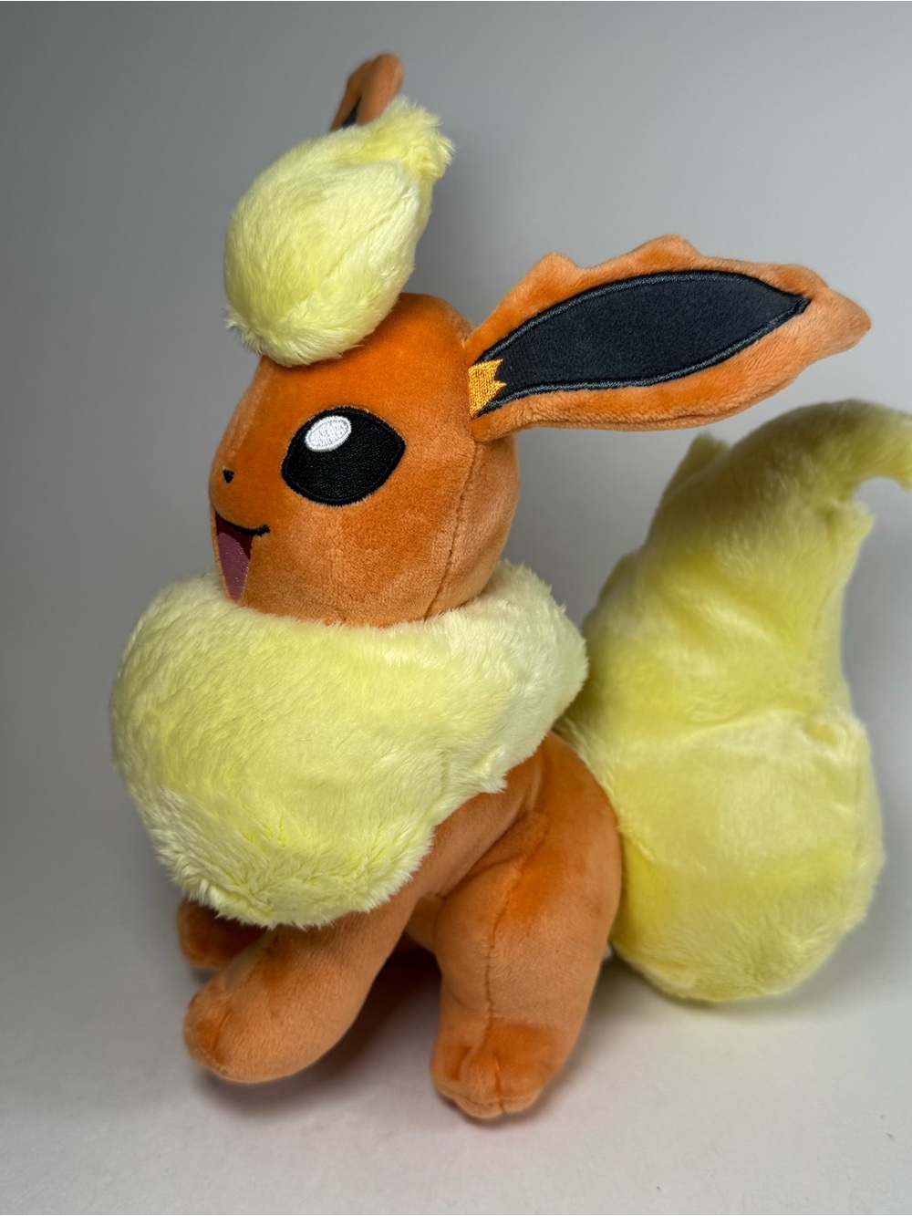 Nintendo Pokemon Plush Flareon Yellow Orange 8" 2025 Stuffed Animal Toy